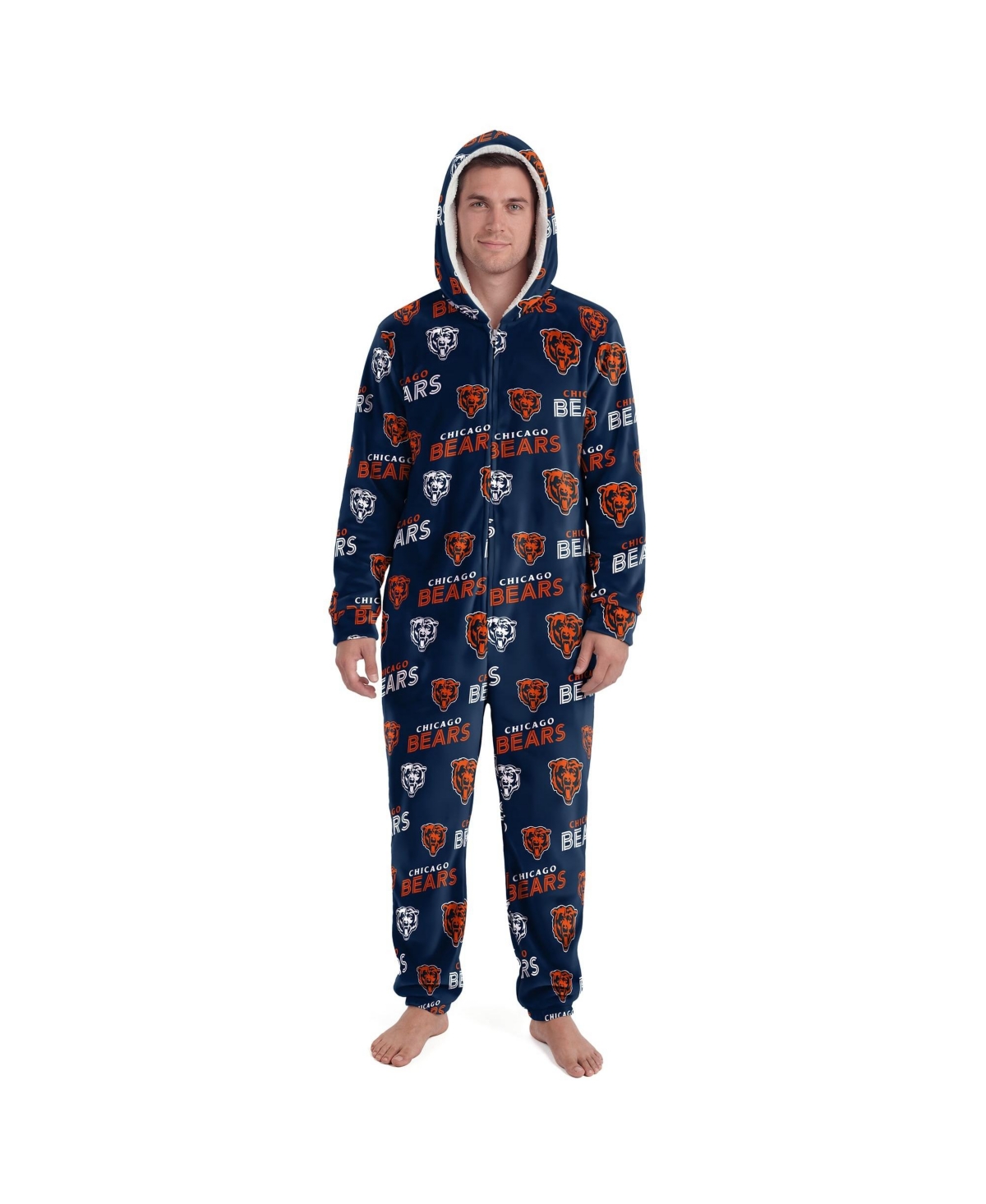Concepts Sport Men's and Women's Navy Chicago Bears Sidekick Union Suit - Navy