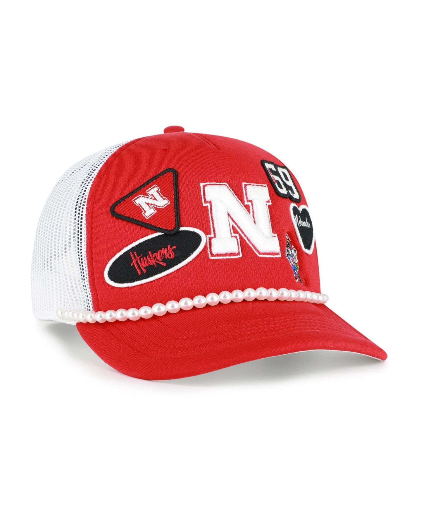 Мужская кепка '47 Brand Red/White Nebraska Huskers Rally On Hitch Adjustable Hat — фото 2