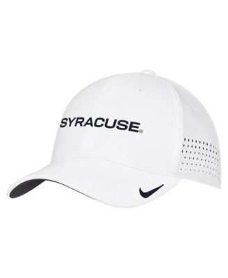 Men's White Syracuse Orange 2026 On-Field AeroBill SwooshFlex Dri-FIT Hat