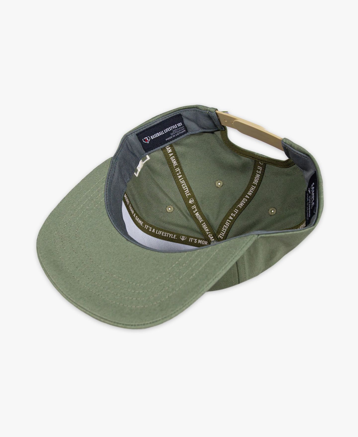 Детская кепка Baseball Lifestyle 101 Green Seams Snapback Hat — фото 2