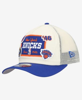 Men's Off White New York Knicks Layered Patch 19TWENTY Adjustable Hat