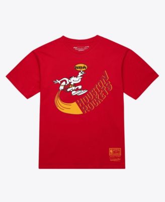 Men's and Women's Red Houston Rockets Hardwood Classics Arch T-Shirt