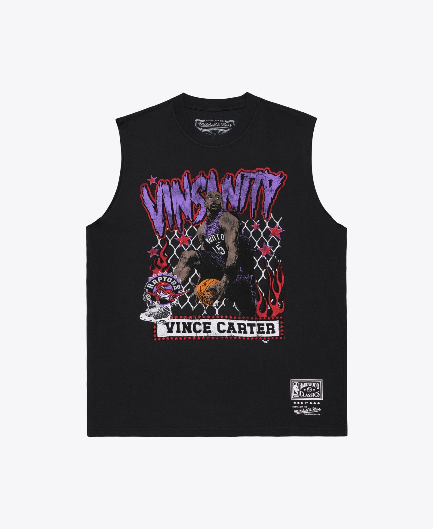 Мужской топ Mitchell & Ness Vince Carter Black Toronto Raptors Best in Class — фото 1