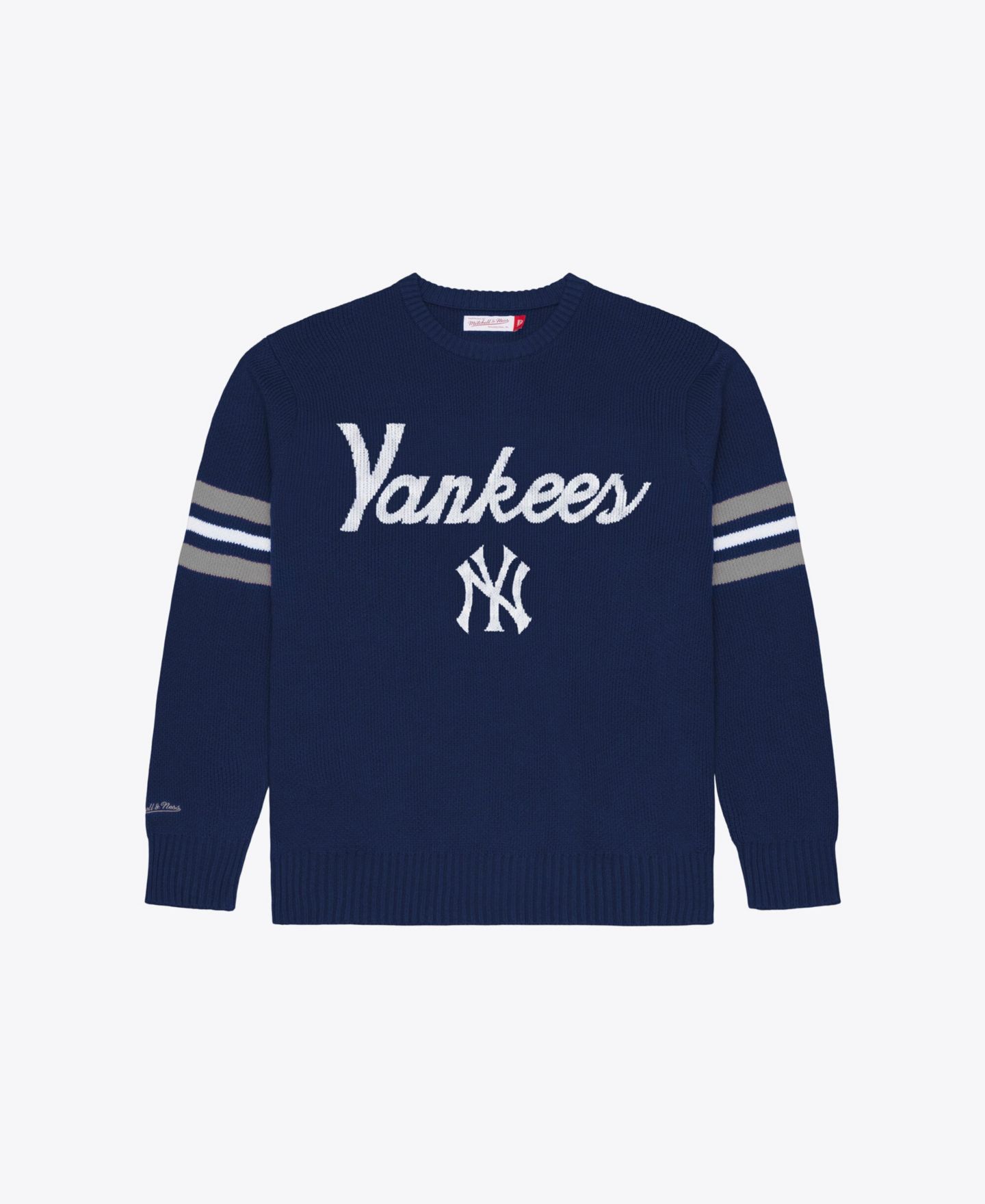 Мужской свитер Mitchell & Ness Navy New York Yankees Head Coach — фото 1