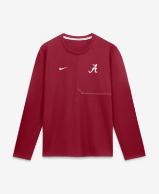 Men's Crimson Alabama Crimson Tide 2026 Sideline Coaches UV Dri-FIT Long Sleeve Shirt
