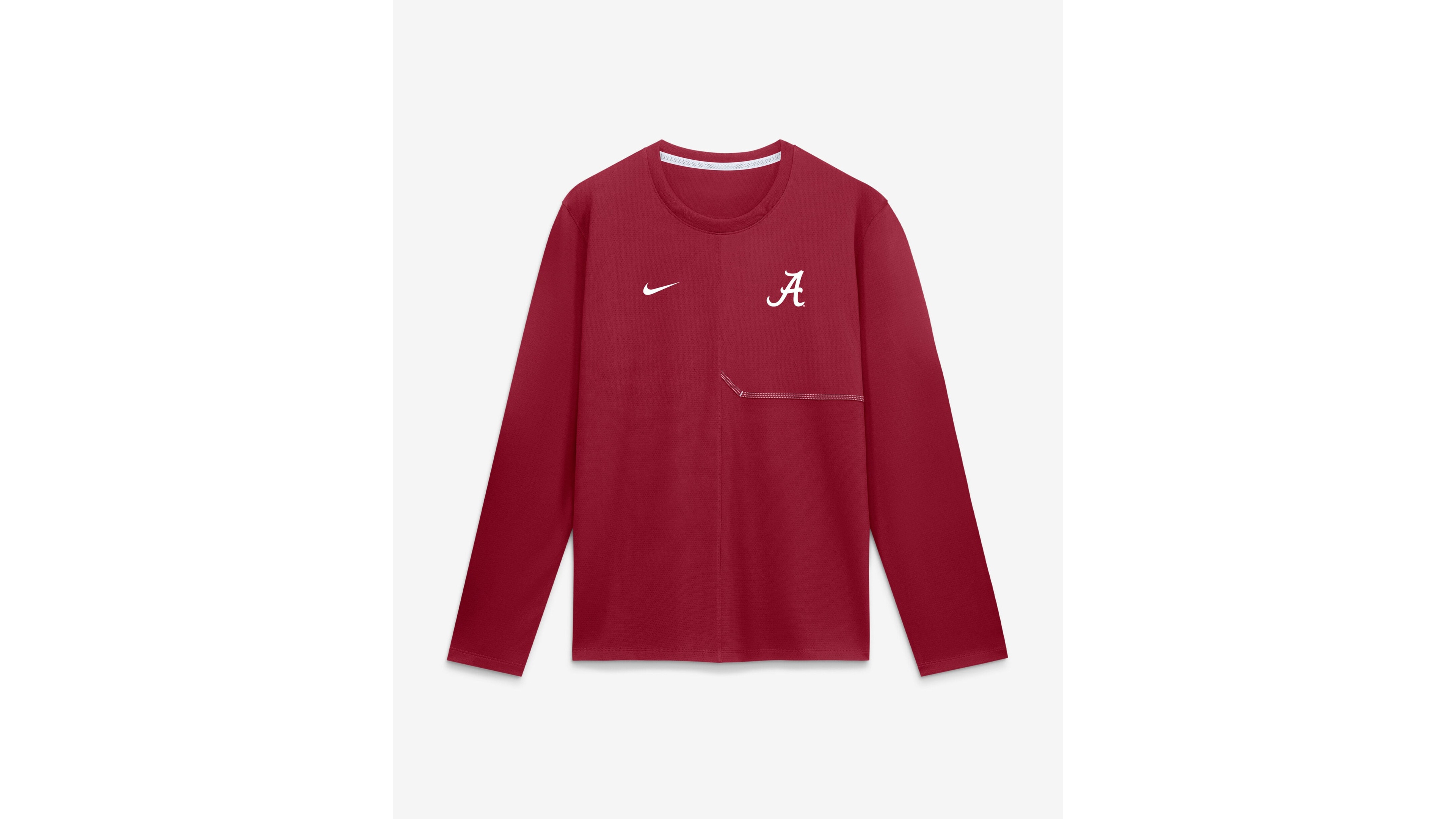 Nike Men's Crimson Alabama Tide 2026 Sideline Coaches Uv Dri-fit Long Sleeve Shirt