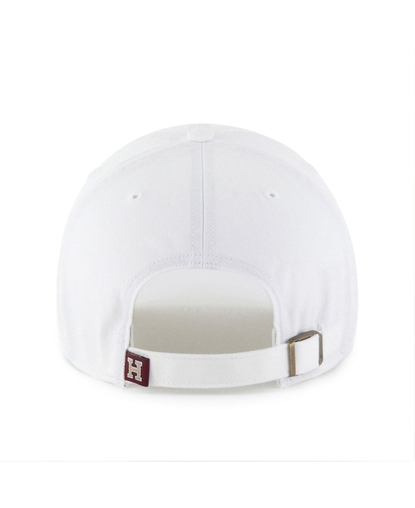 Мужская кепка '47 Brand White Harvard Crimson Clean Up Adjustable Hat — фото 2