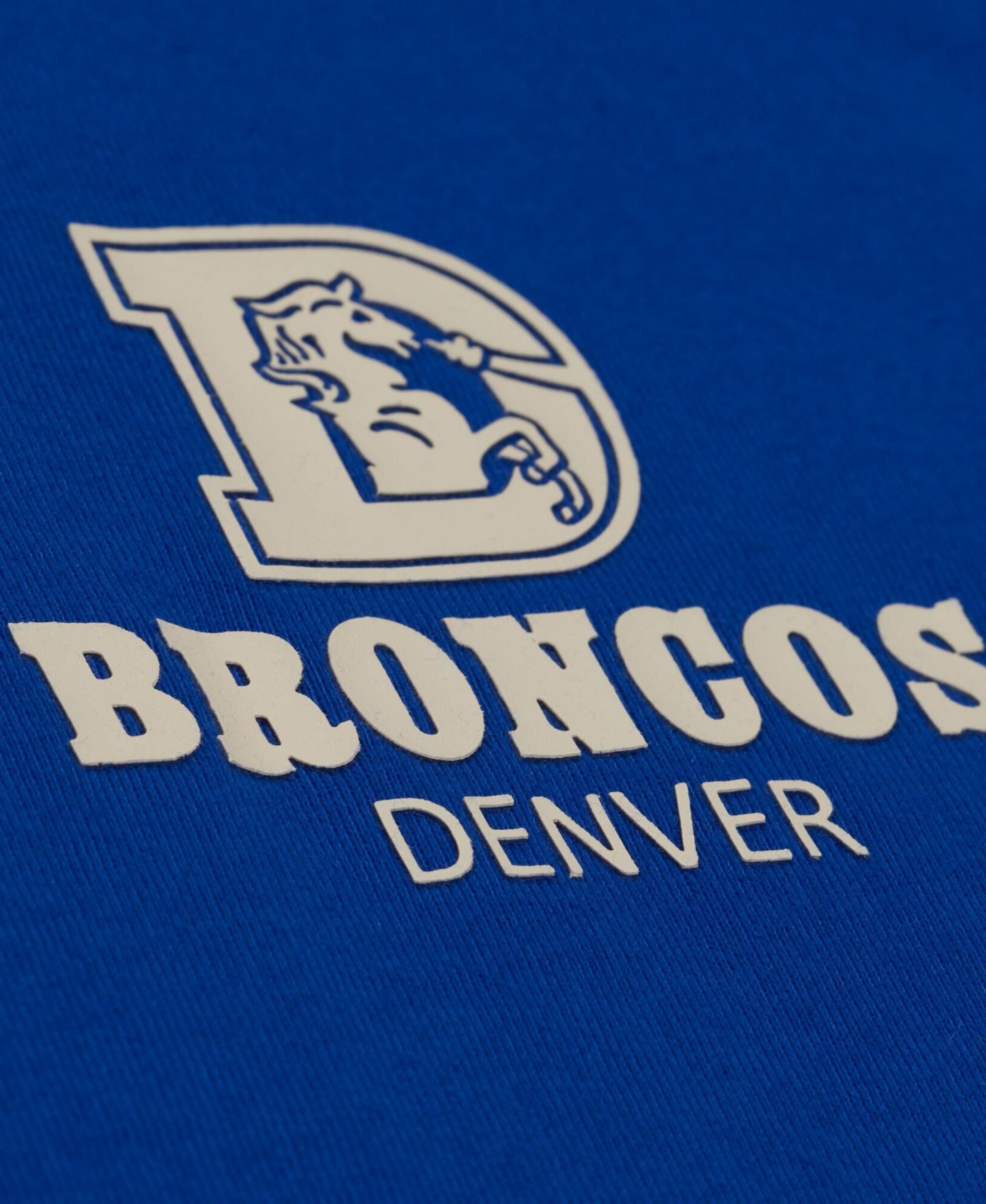 Мужская футболка Mitchell & Ness Royal Denver Broncos Core Essentials Micro Logo — фото 4