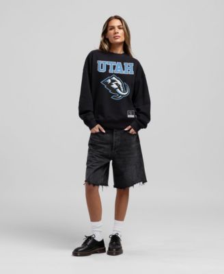 Women's Black Utah Mammoth Core Oversized Sweatshirt