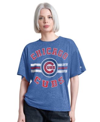 Women's  Royal Chicago Cubs Jump Shot Boyfriend Tri-Blend T-Shirt