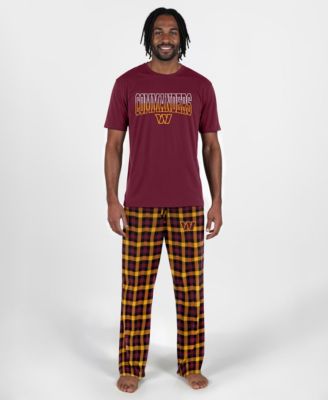 Men's Burgundy Washington Commanders Highland Sleep Set