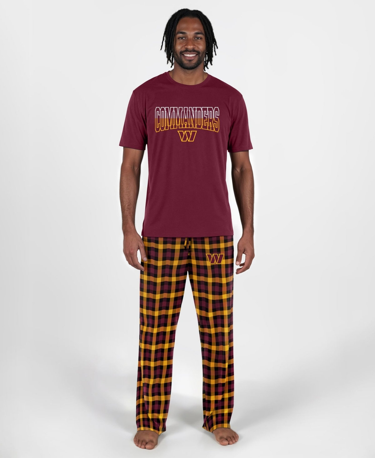 Concepts Sport Men's Burgundy Washington Commanders Highland Sleep Set