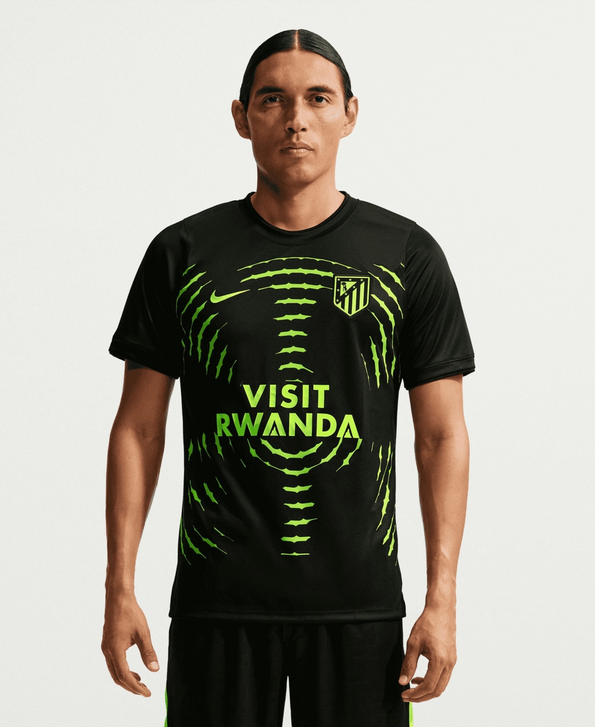 Nike Men's Black Atletico de Madrid 2026/27 Away Pre-Match Top
