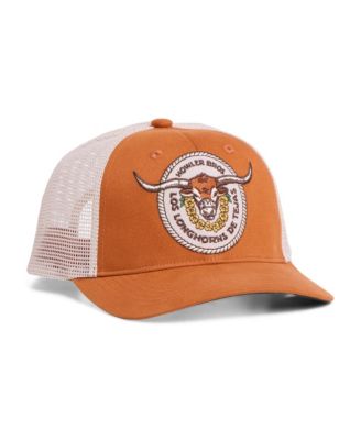 Men's and Women's Texas Orange/White Texas Longhorns Bevo Buckle Trucker Hat