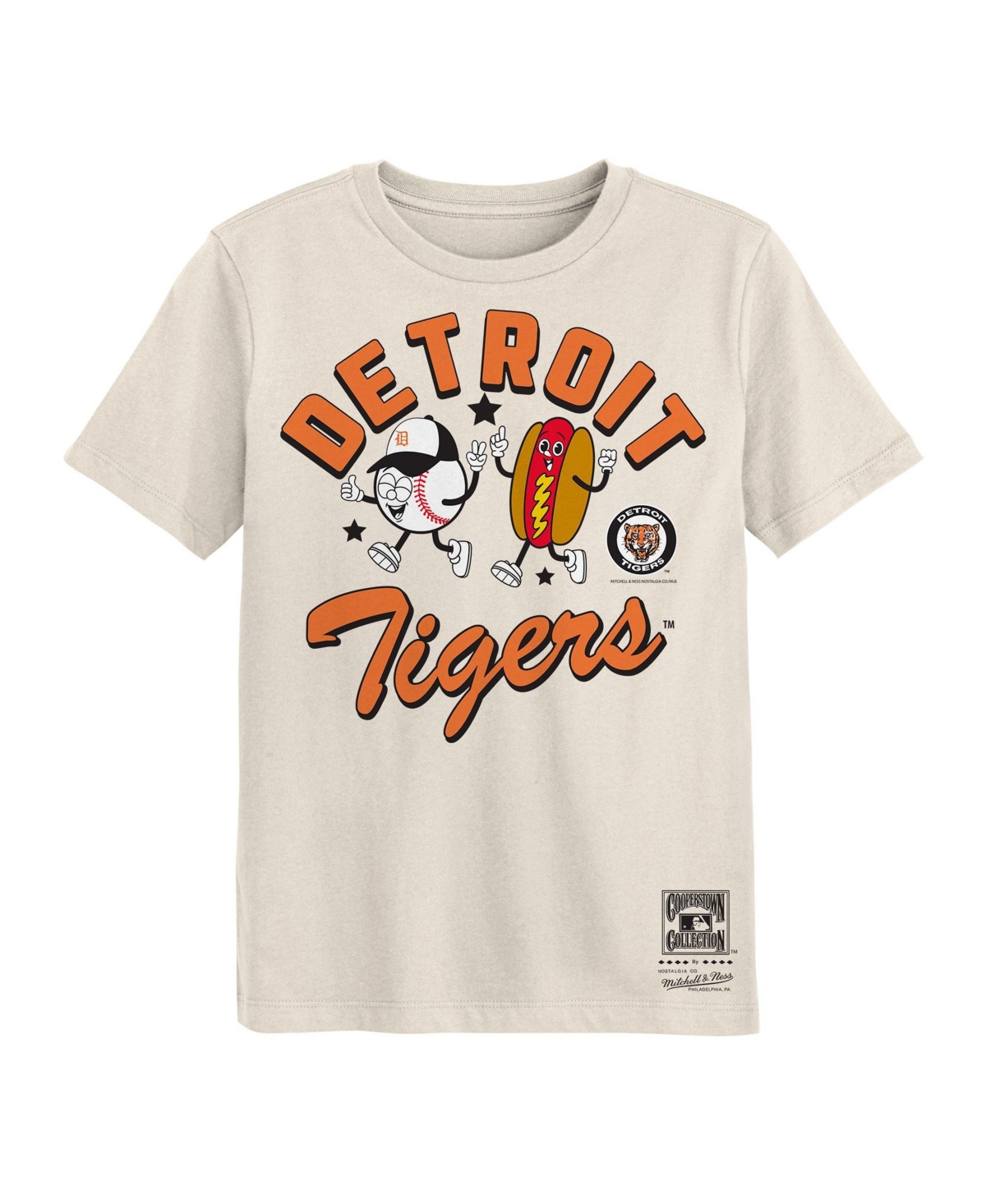 Mitchell & Ness Preschool Natural Detroit Tigers Snack T-Shirt - Natural