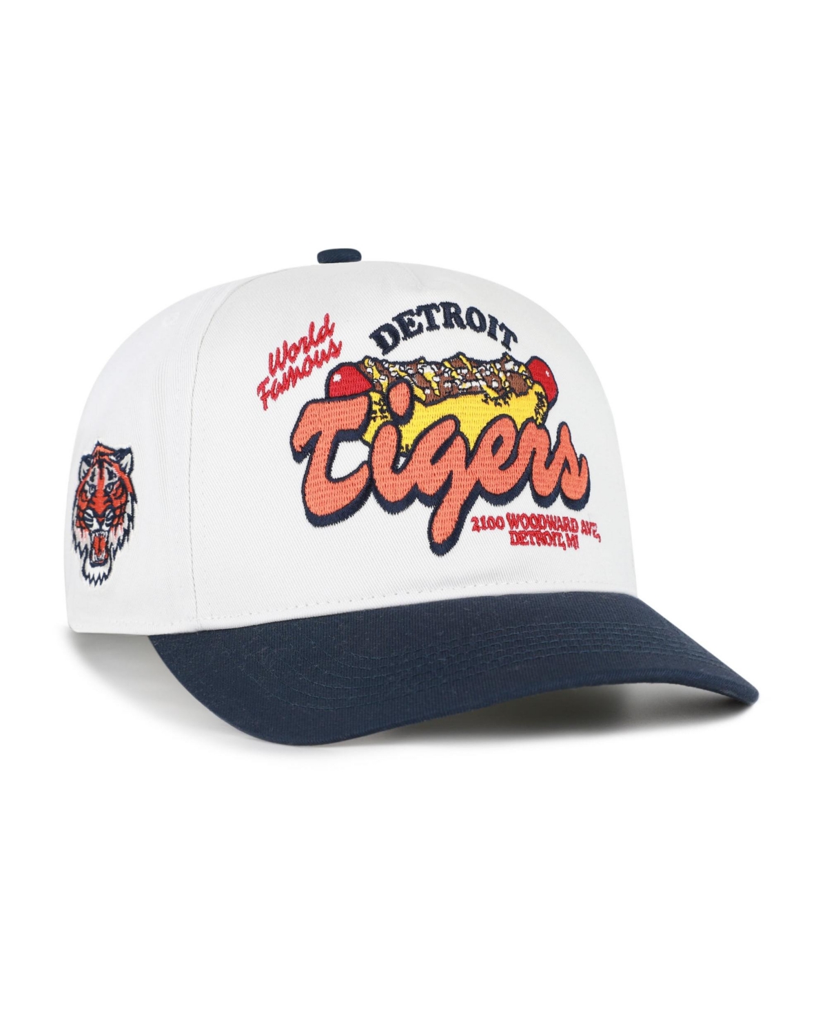 '47 Brand Men's White/Navy Detroit Tigers Glizzy Collection Hitch Adjustable Hat - White, Navy