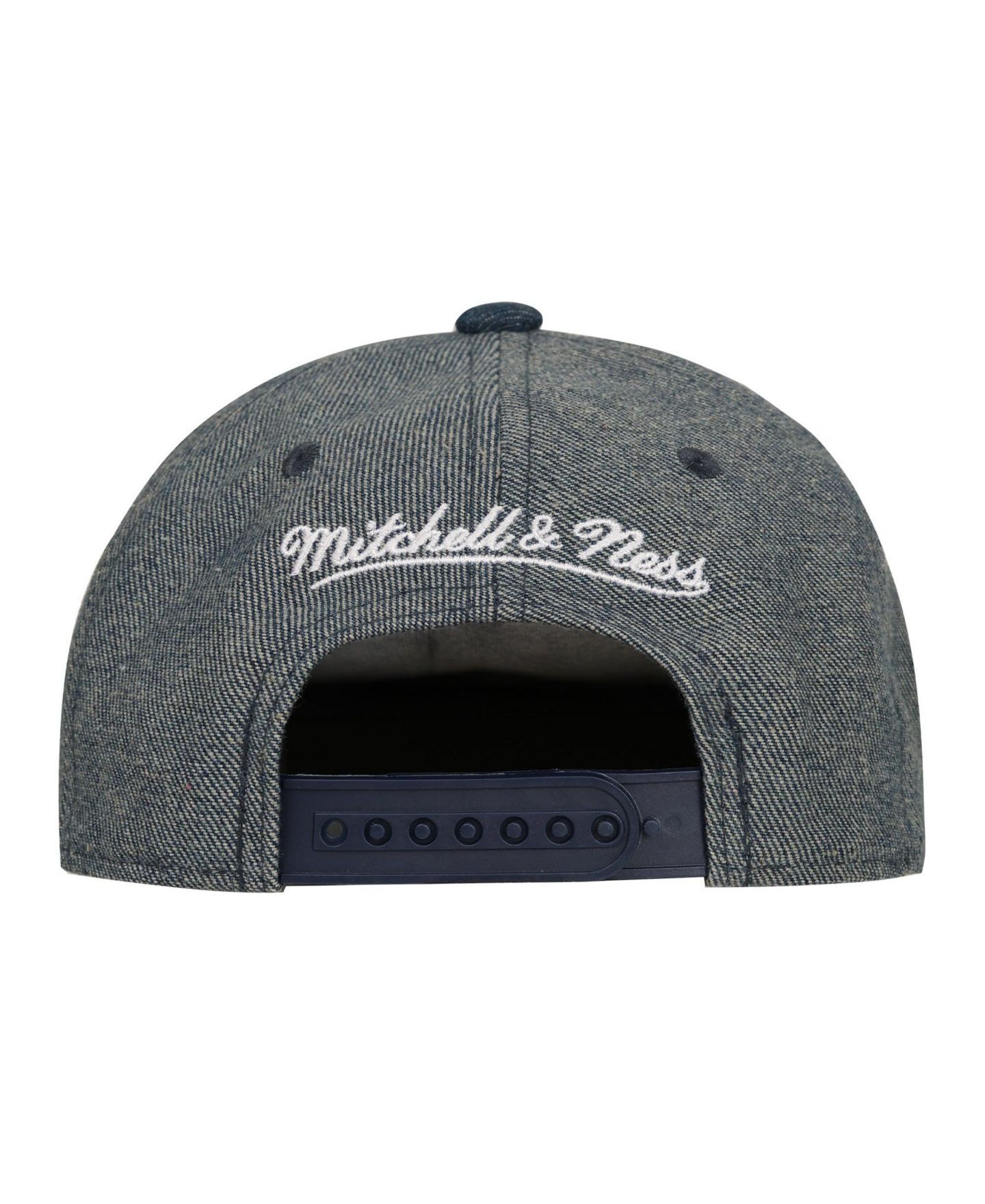 Детская кепка Mitchell & Ness Denim Denver Broncos Sharktooth Pro Pinch Adjustable Hat — фото 2