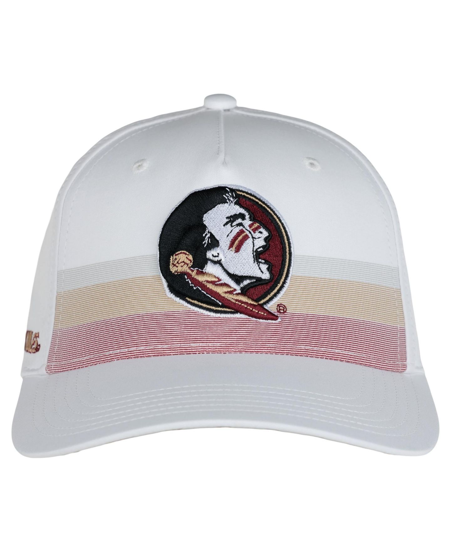 Кепка Ahead White Florida State Seminoles The Sideline Adjustable Hat — фото 3