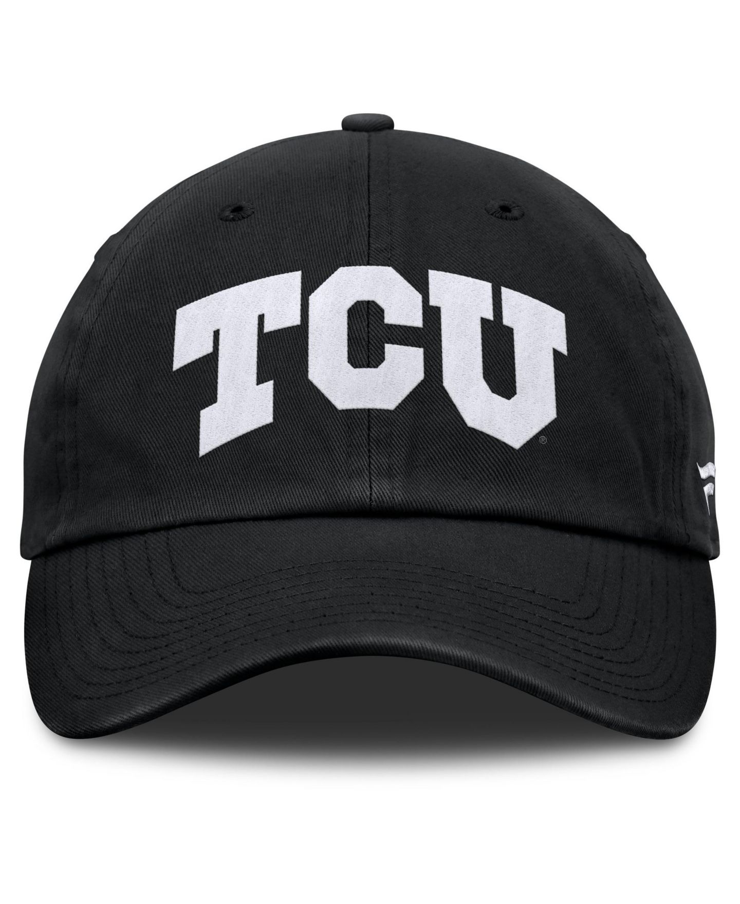 Мужская кепка Fanatics Black TCU Horned Frogs Myth Adjustable Hat — фото 2