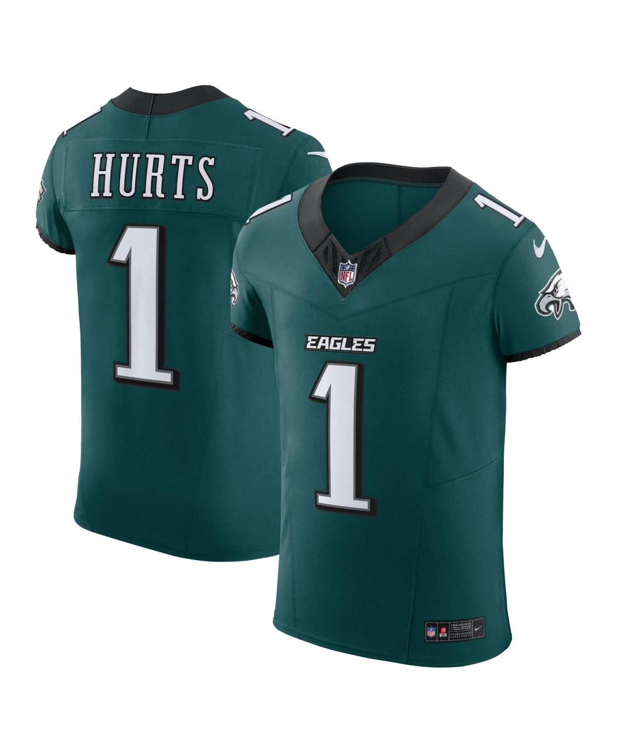 Nike Men's Jalen Hurts Midnight Green Philadelphia Eagles Team Vapor F.u.s.e. Elite Jersey