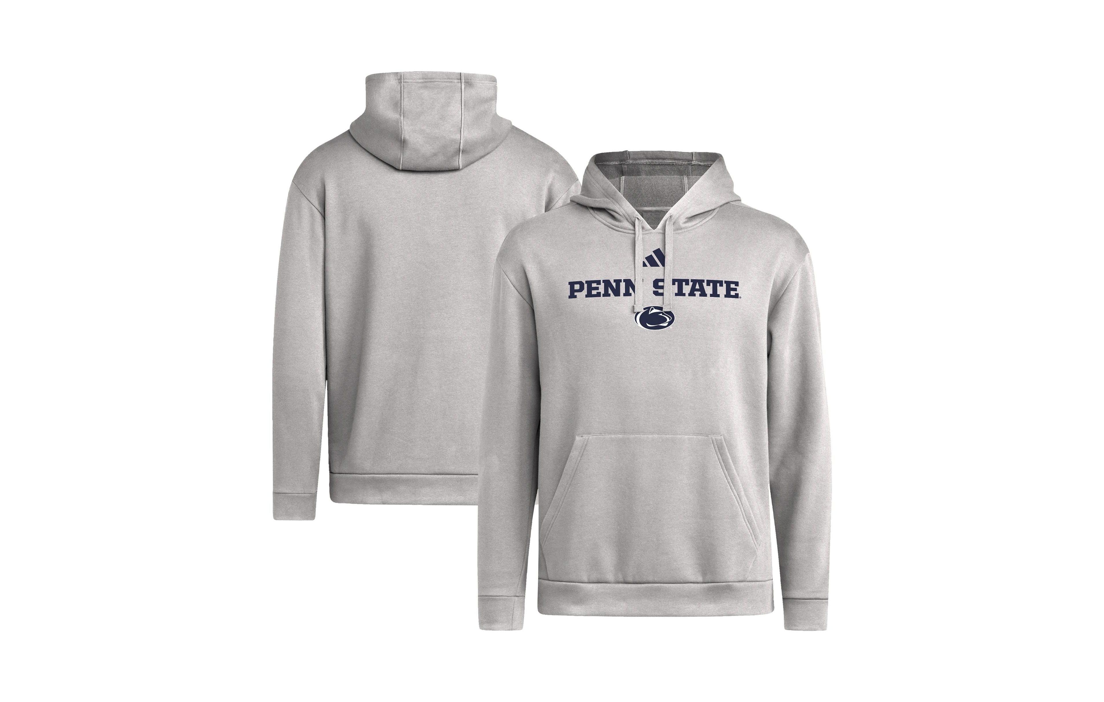 adidas Men's Gray Penn State Nittany Lions Wordmark Hoodie