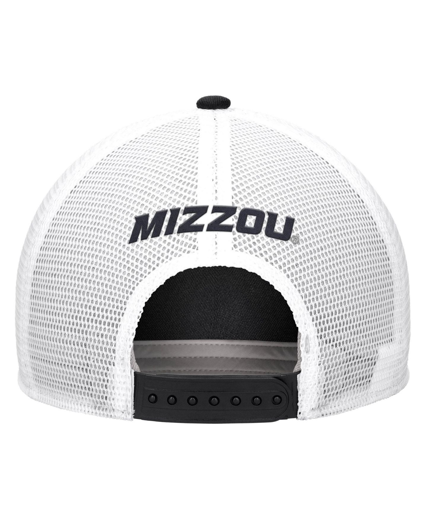 Мужская кепка Nike Black Missouri Tigers 2026 On-Field Rope Adjustable Trucker Hat — фото 2