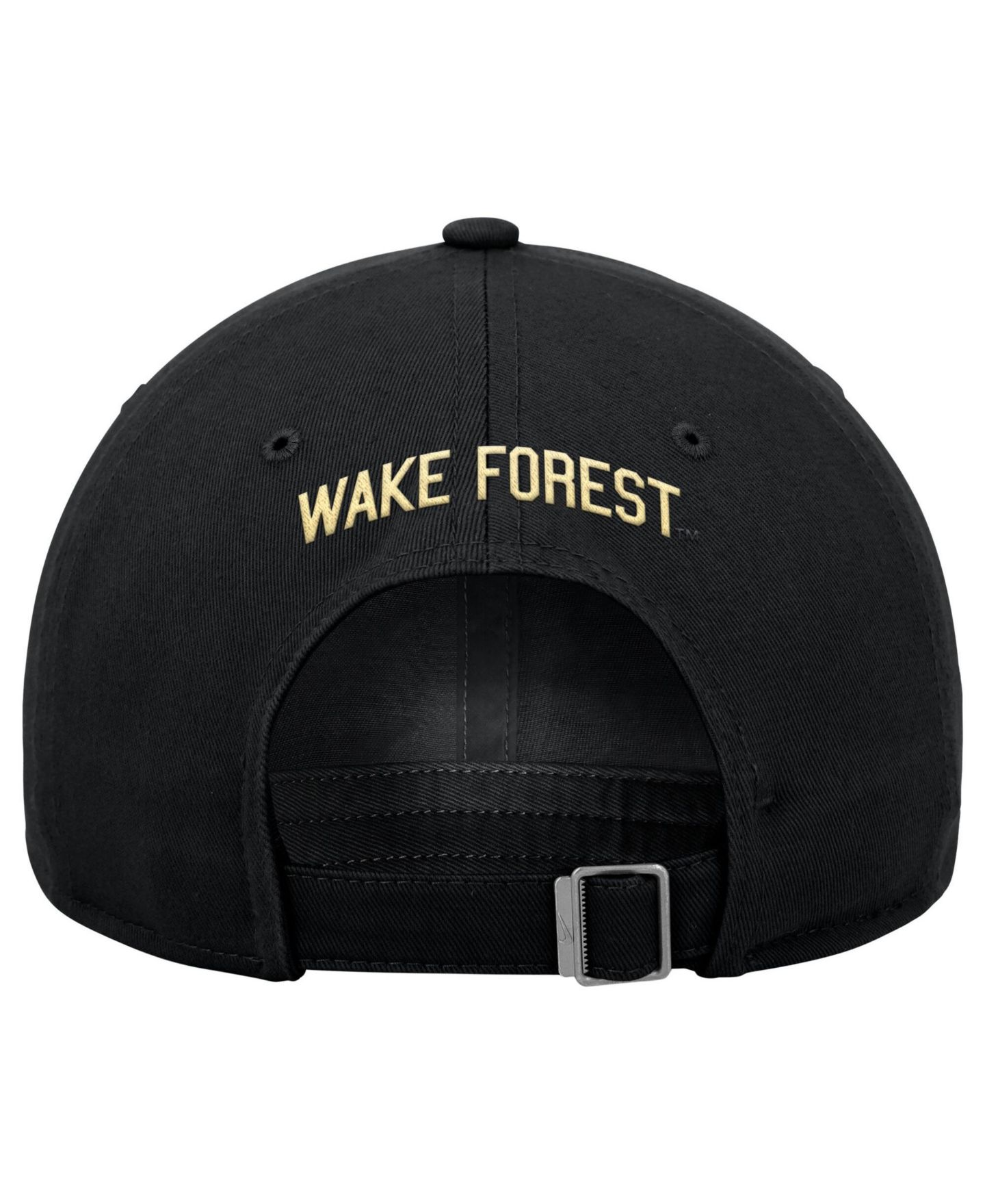 Мужская кепка Nike Black Wake Forest Demon Deacons 2026 On-Field Club Adjustable Hat — фото 2