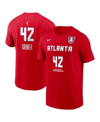 Men's Brittney Griner Red Atlanta Dream Explorer Edition Name & Number T-Shirt
