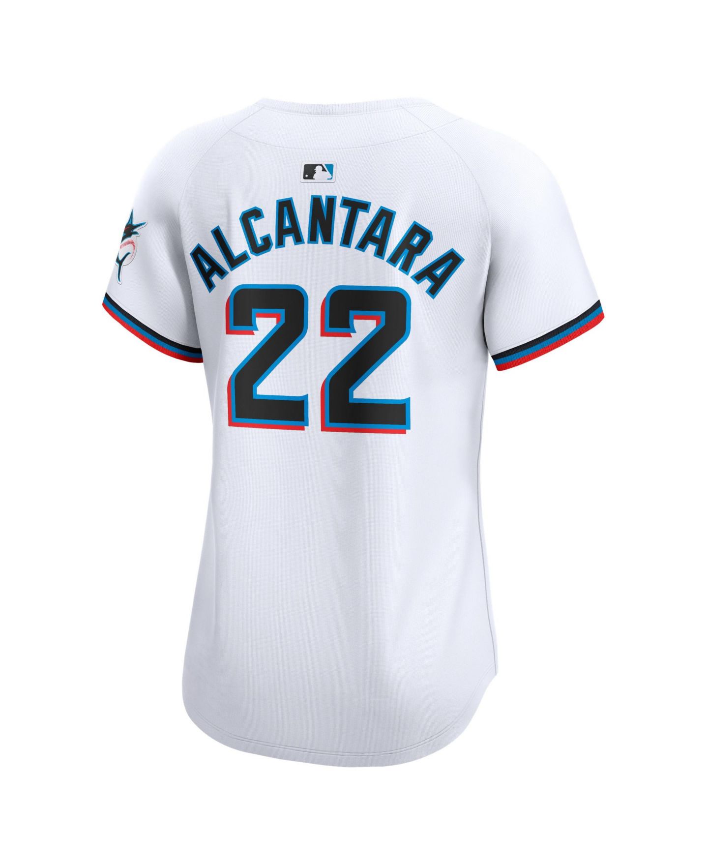 Женский топ Nike Sandy Alcantara White Miami Marlins Home Limited Player Jersey — фото 9