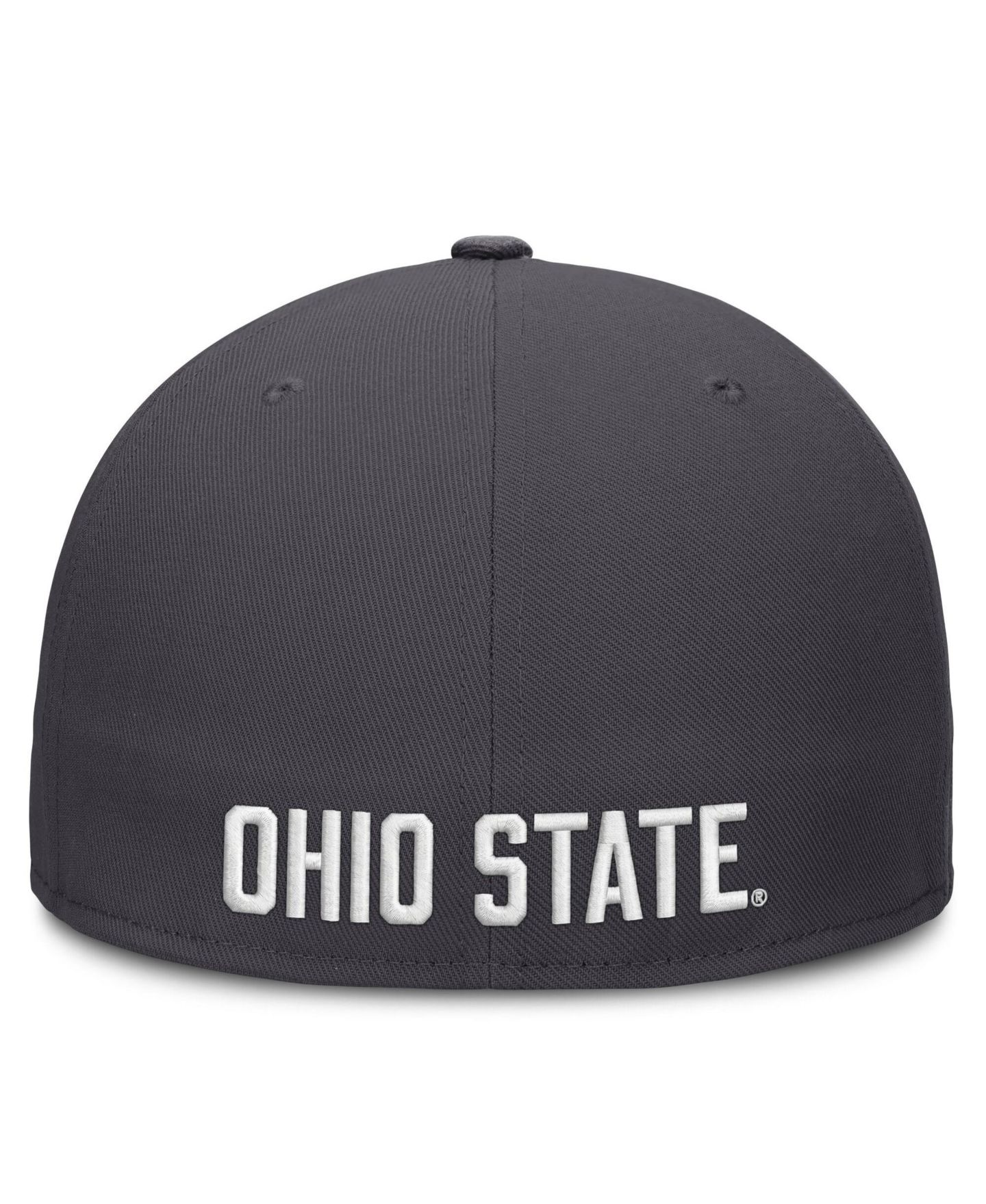 Мужская кепка Nike Anthracite Ohio State Buckeyes Pro Dri-FIT Fitted Hat — фото 4