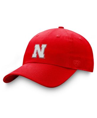 Men's Scarlet Nebraska Huskers Staple Adjustable Hat