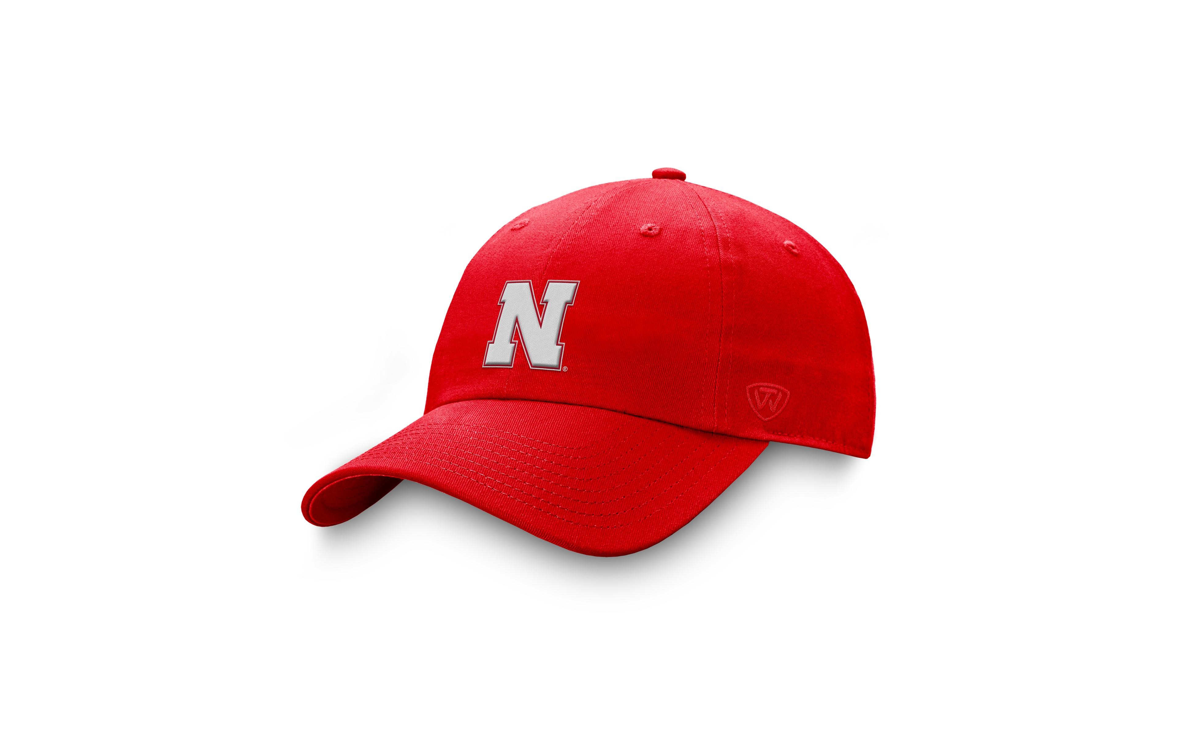 Top of the World Men's Top of the World Scarlet Nebraska Huskers Staple Adjustable Hat