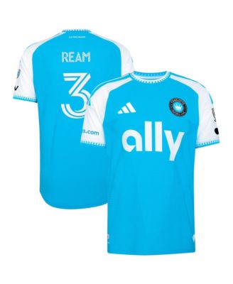 Men's Tim Ream Blue Charlotte FC 2026 Carolina Kit: Crowns Up On-Field Authentic Patch Jersey