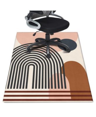 Heavy Duty Office Chair Mat Non Slip Low Pile Floor Protector For Hardwood Tile