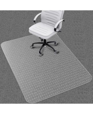 Office Chair Mat For Carpeted Floors Large Protector Easy Glide Smooth Grip Clear