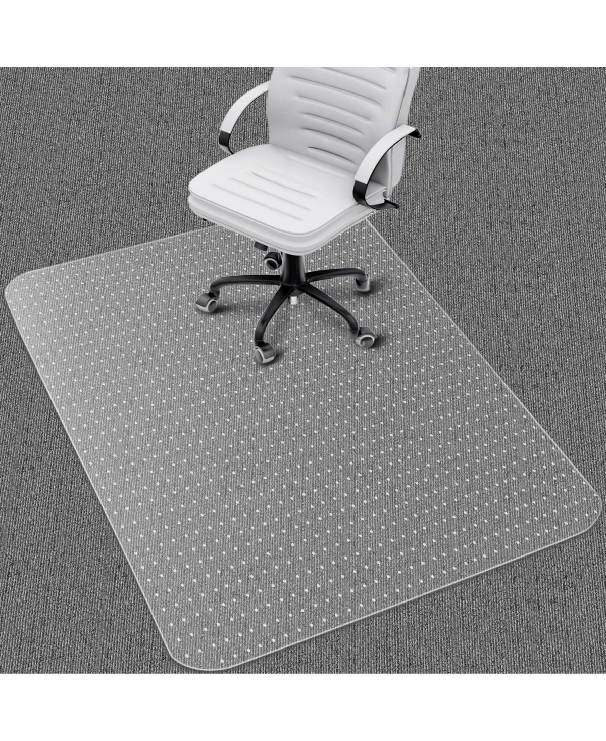Danrong Office Chair Mat For Carpeted Floors Large Protector Easy Glide Smooth Grip Clear