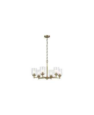Winslow 16.5" 6-Light Chandelier in Natural Brass