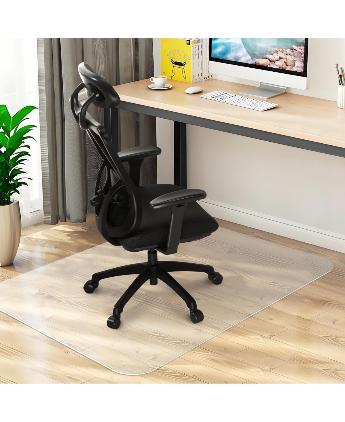 Danrong Heavy Duty Office Chair Mat Hardwood Floor Protector Non Slip