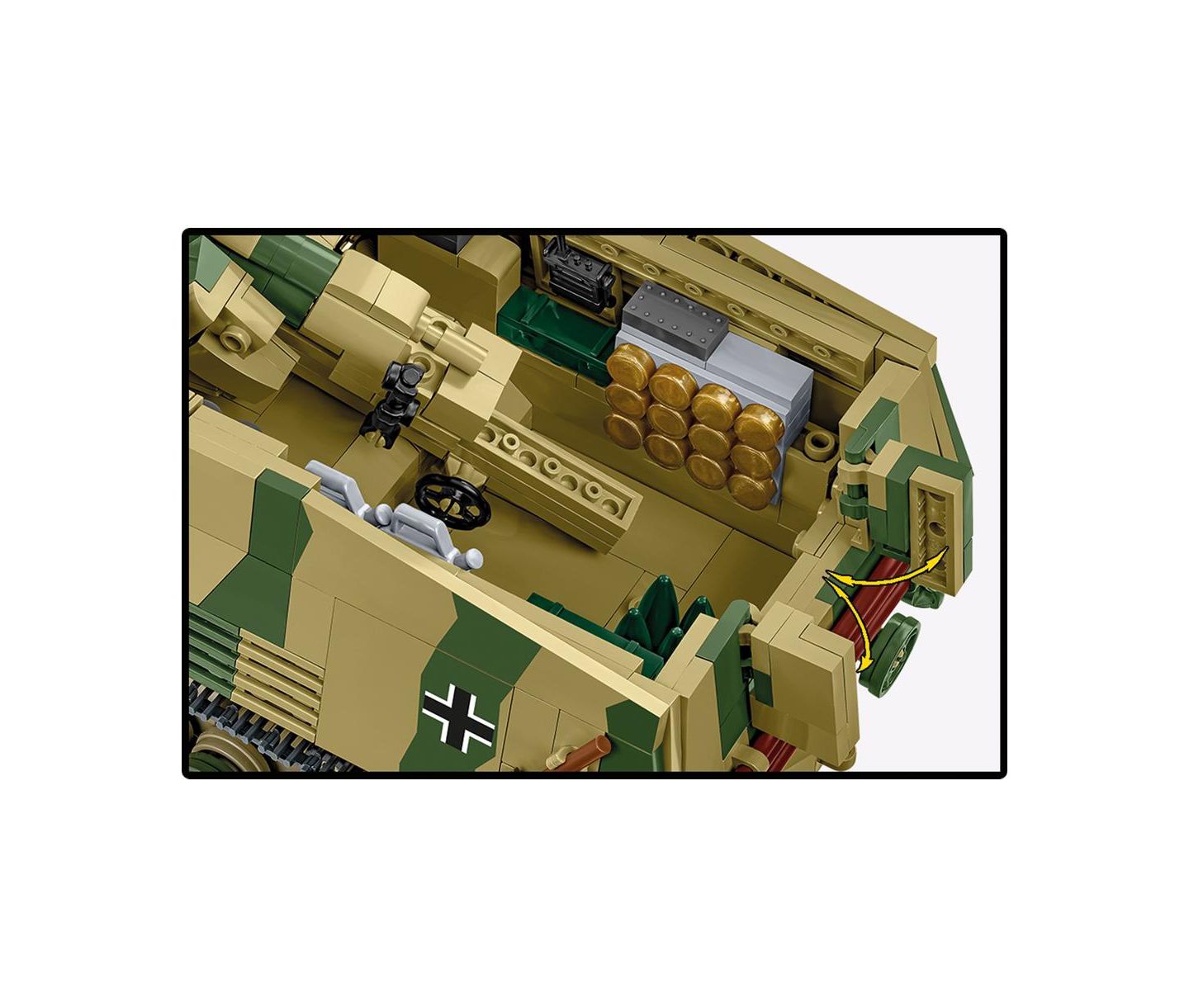 Детский конструктор COBI Historical Collection Wwii Panzerhaubitze Hummel 1,118-Piece Building Set, Ages 10+ — фото 6