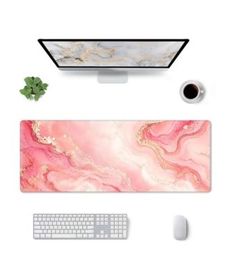 Extended Large Gaming Mouse Pad Non Slip Rubber Base Stitched Edge Desk Mat