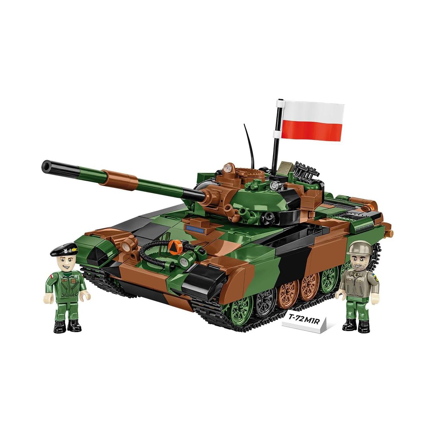 Детский конструктор COBI Armed Forces T-72 M1R Movable Rotating Turret 724-Piece Building Set, Ages 9+ — фото 1