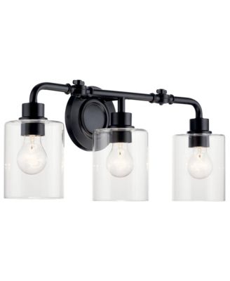 Gunnison 24" Wide 3-Light Bath Light with Clear Glass