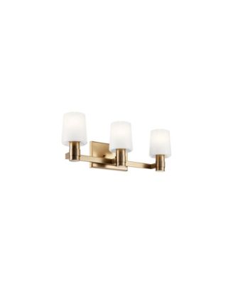 Adani 24" Wide Champagne Bronze 3-Light Bath Light