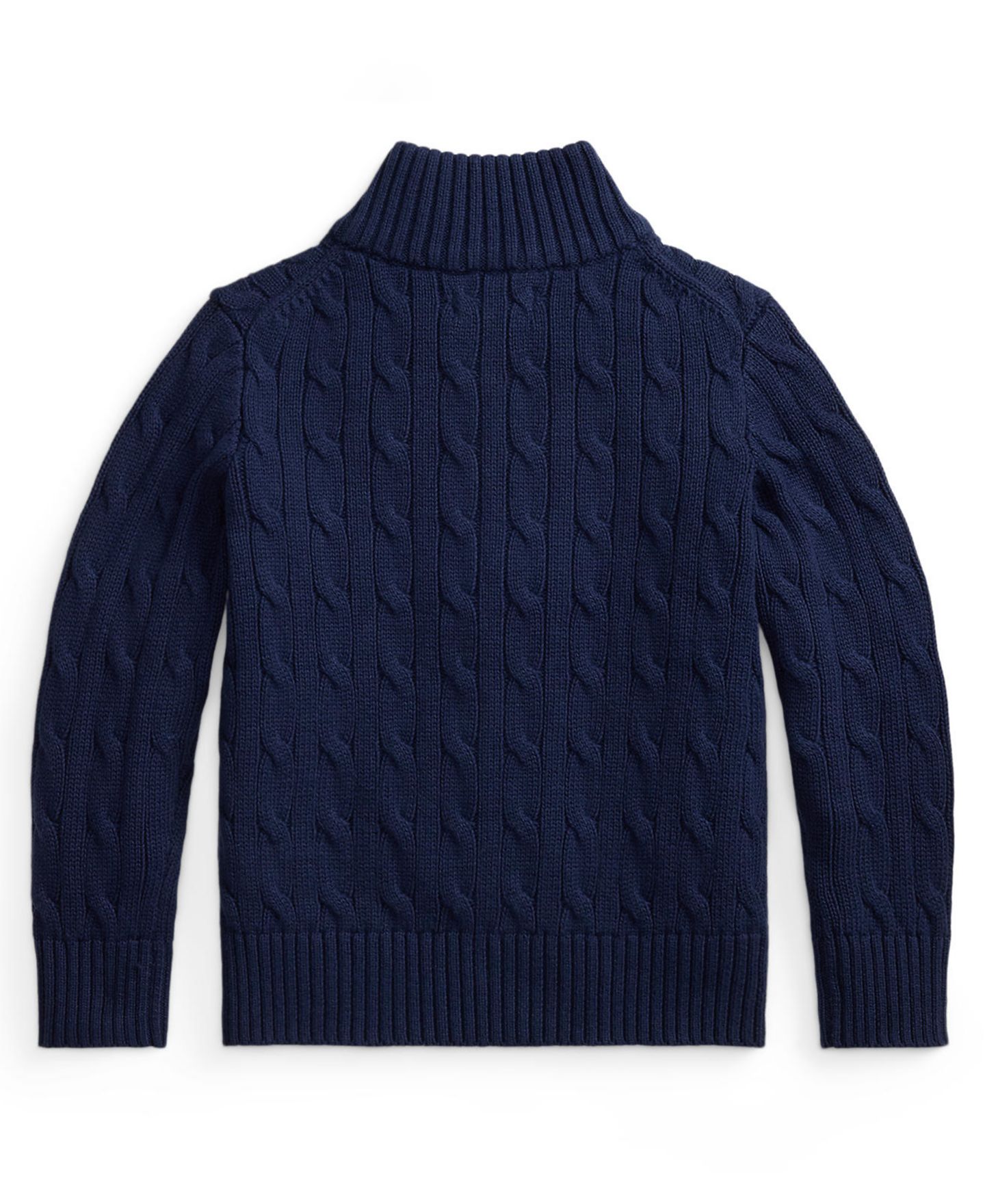 Свитер Polo Ralph Lauren Cable-Knit Cotton Full-Zip Sweater для мальчиков, цвет: Тёмно-синий — фото 2