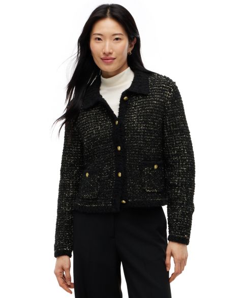 Женская куртка Tommy Hilfiger Textured Stitch Work, цвет: Чёрный
