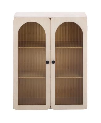 Walter Wood And Glass Wall Cabinet