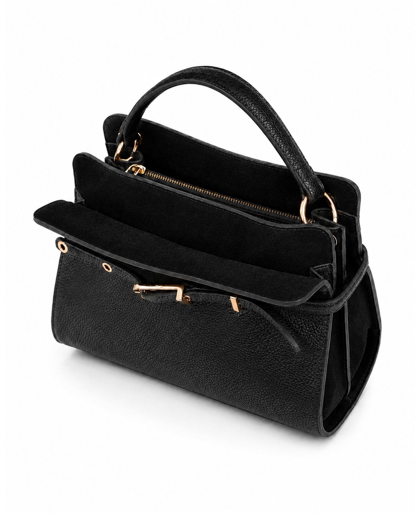 Женская сумка Sam Edelman Florence Satchel Handbag, цвет: Чёрный — фото 4