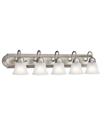 Barnes 36" Wide Brushed Nickel 5-Light Bath Light