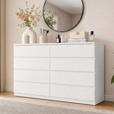 8 Drawer Dresser for Bedroom, Modern Chest of Drawers, Storage Dresser with Drawers Living Room, Hallway, Entryway, Bedroom