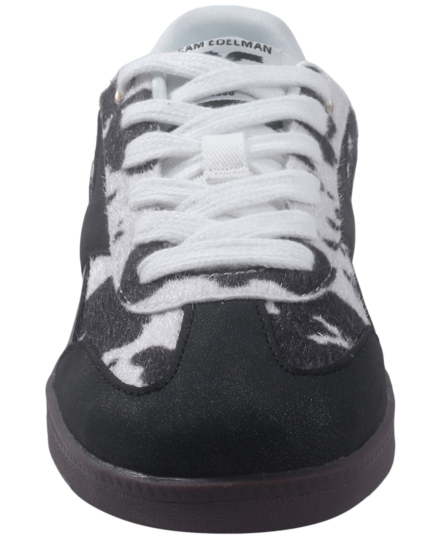 Кроссовки Sam Edelman Lenny Lee Cow-Print Sneakers для девочек, цвет: Чёрный — фото 7